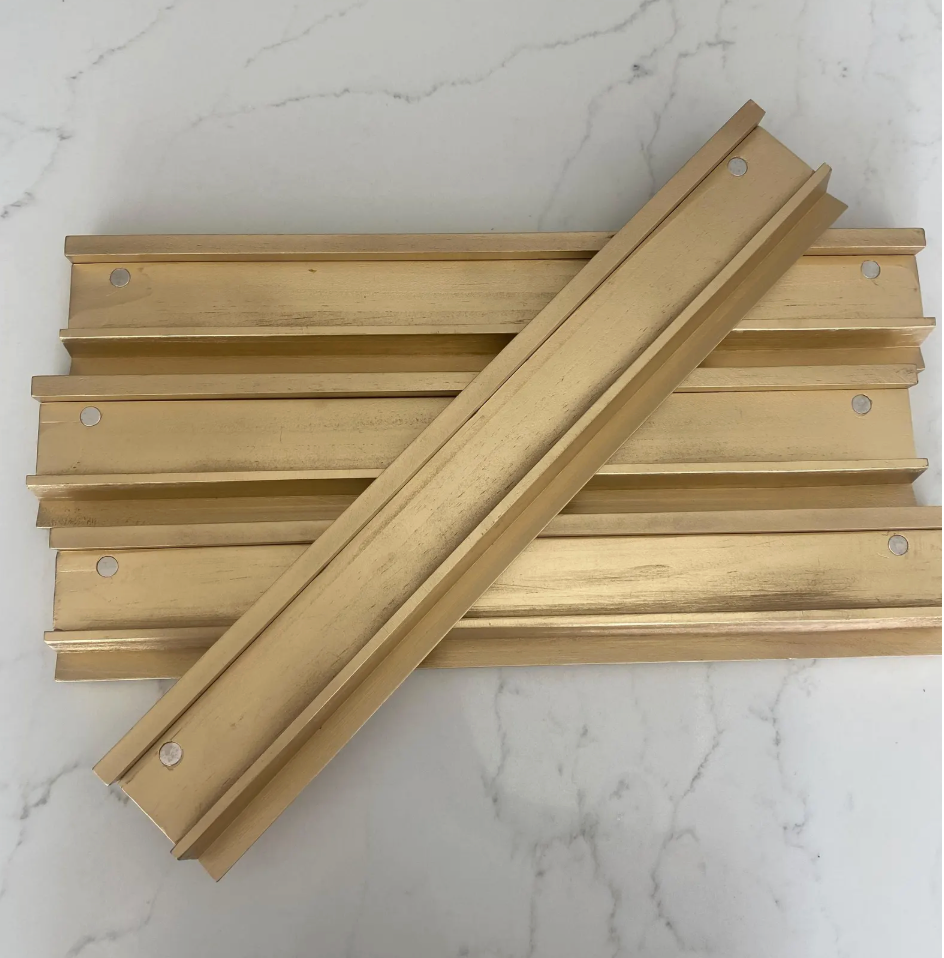 Wooden Gold Mahjong Tile Racks