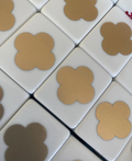 Custom Neutral Clover Mahjong Tiles – Modern Acrylic Set of 166 tiles